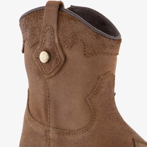 Leren meisjes western boots bruin
