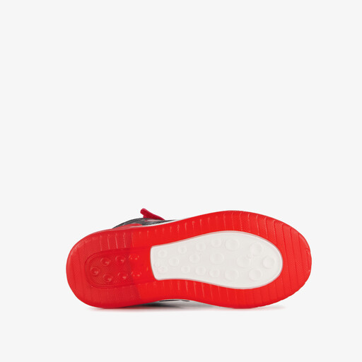 Hoge jongens sneakers met lichtjes zwart rood
