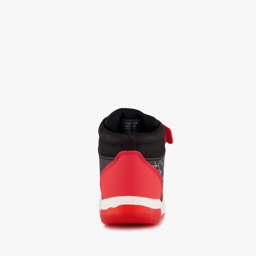 Hoge jongens sneakers met lichtjes zwart rood