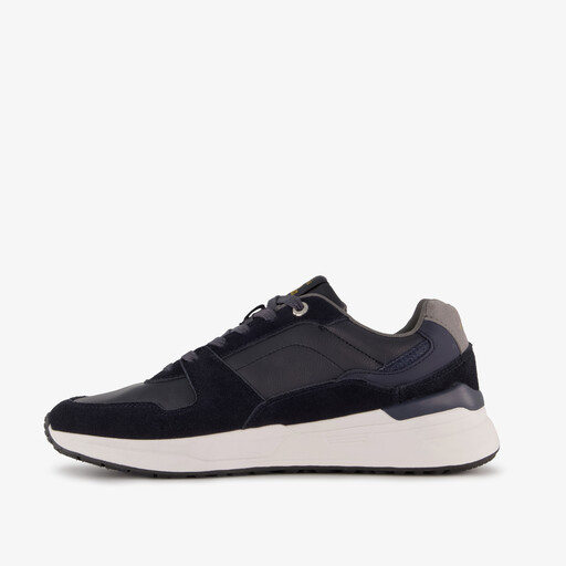 Leren heren sneakers blauw