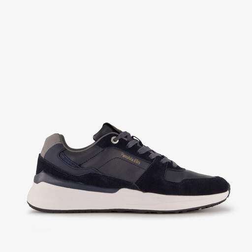 Leren heren sneakers blauw