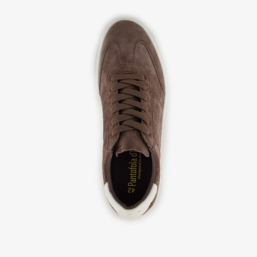 Suède heren sneakers bruin