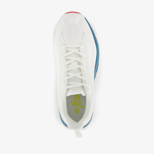 Dames zaalschoenen wit blauw