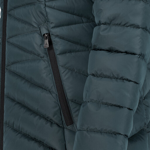 Gewatteerde dames outdoor jas blauw
