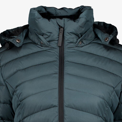 Gewatteerde dames outdoor jas blauw
