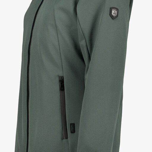 Gewatteerde dames softshell jas groen