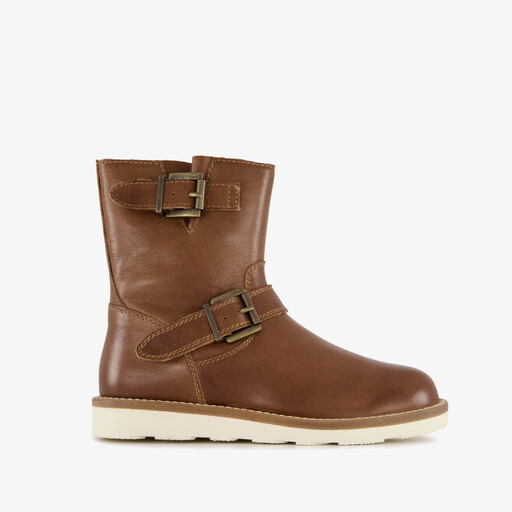 Leren jongens boots cognac