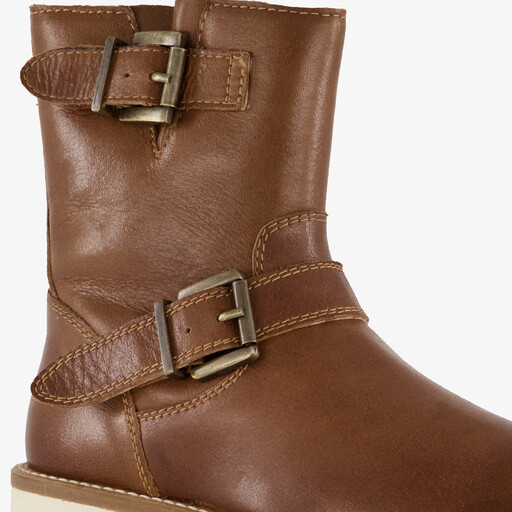Leren jongens boots cognac