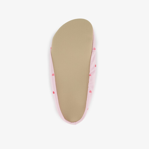 Kinder schoenen met hartjes roze