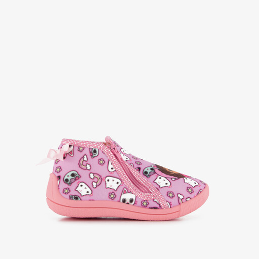 Meisjes pantoffels roze paars