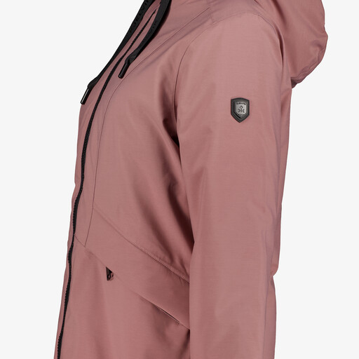 Roze dames outdoor jas waterafstotend