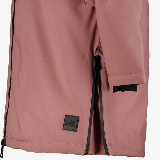 Roze dames outdoor jas waterafstotend