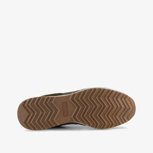 Suede dames sneakers kaki bruin