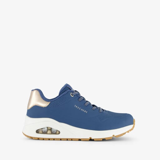 Uno Shimmer Away dames sneakers blauw