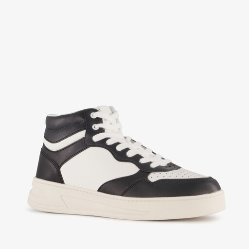 Hoge dames sneakers zwart wit