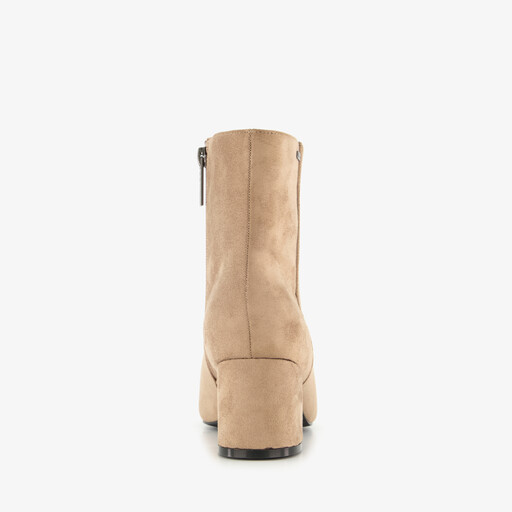 XX By dames enkellaarsjes met hak beige