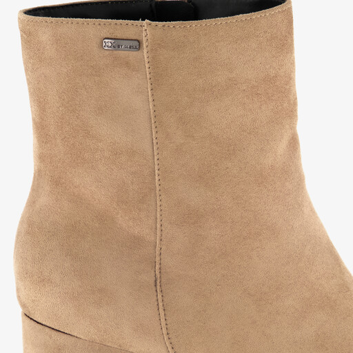 XX By dames enkellaarsjes met hak beige