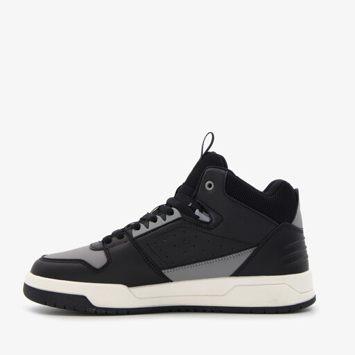 Hoge heren sneakers zwart met grijs