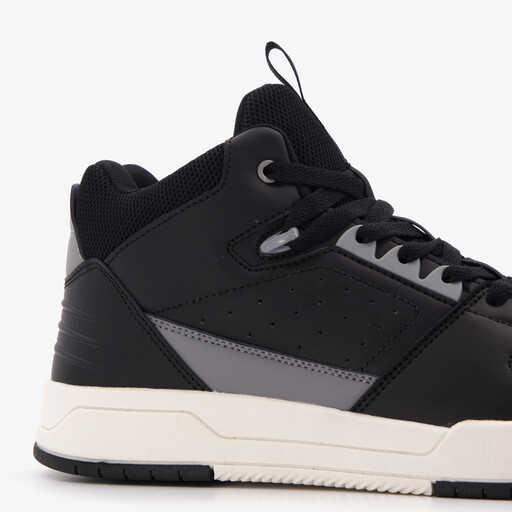 Hoge heren sneakers zwart met grijs