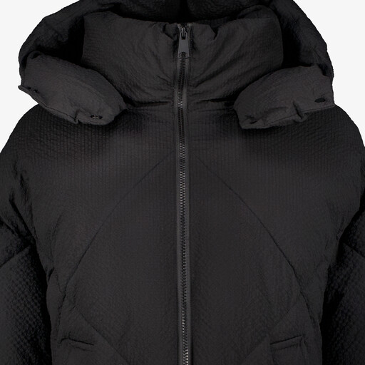 Gewatteerde dames jas zwart