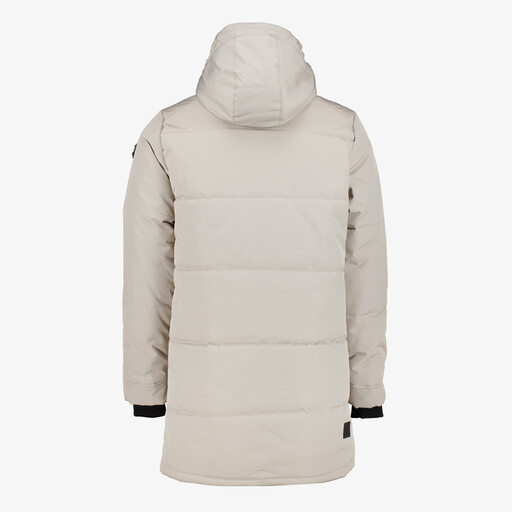 Gewatteerde heren softshell jas beige