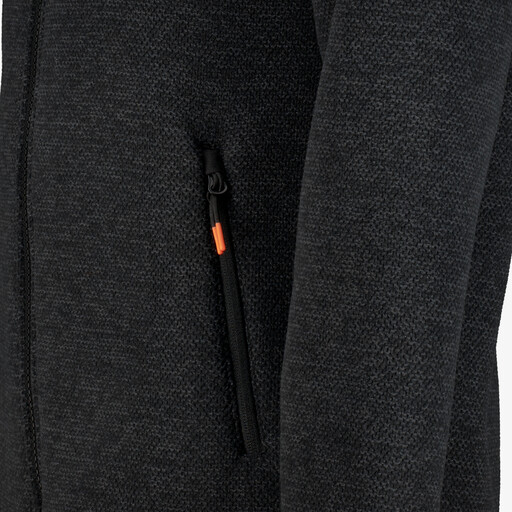 Gevoerd heren outdoor vest zwart