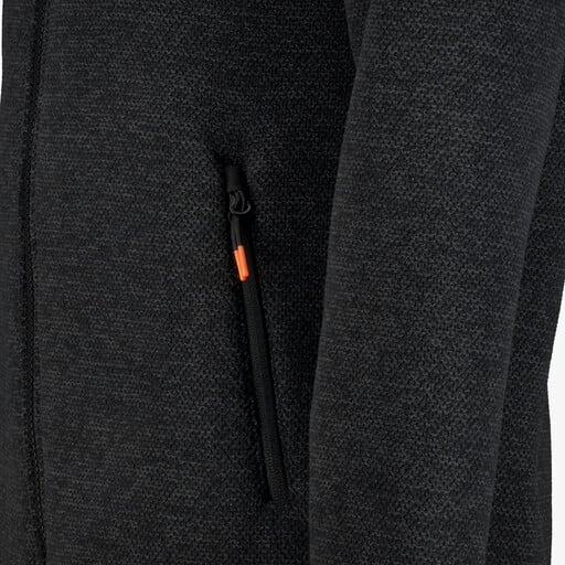 Gevoerd heren outdoor vest zwart