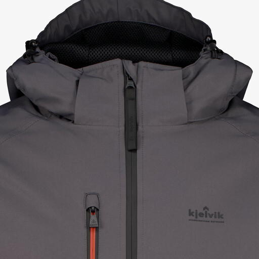 Kjevik waterafstotende heren outdoor jas grijs