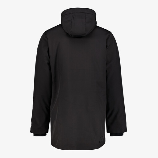 Padded heren softshell jas zwart