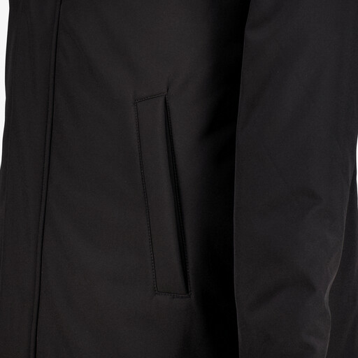 Padded heren softshell jas zwart