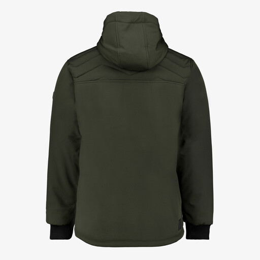 Gewatteerde heren softshell jas groen