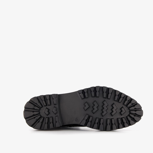 Leren dames Chelsea boots zwart