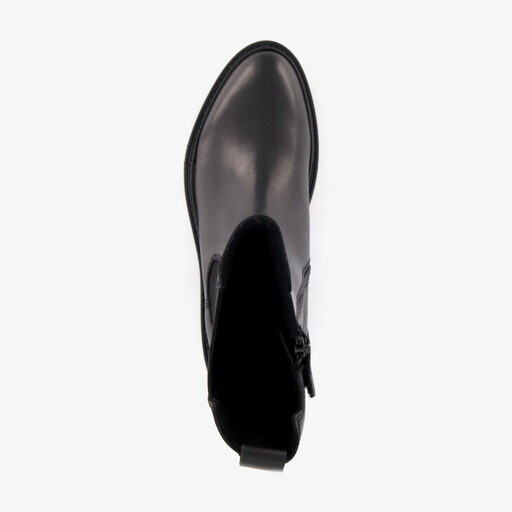 Leren dames Chelsea boots zwart