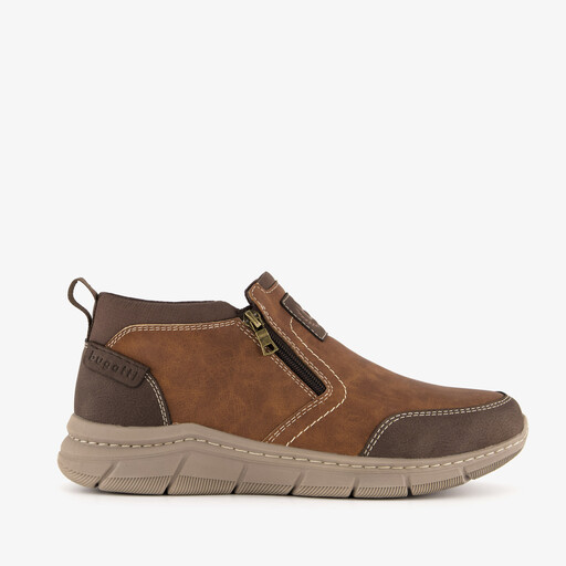 Hoge heren sneakers cognac