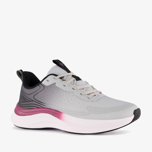 Dames fitnessschoenen grijs roze