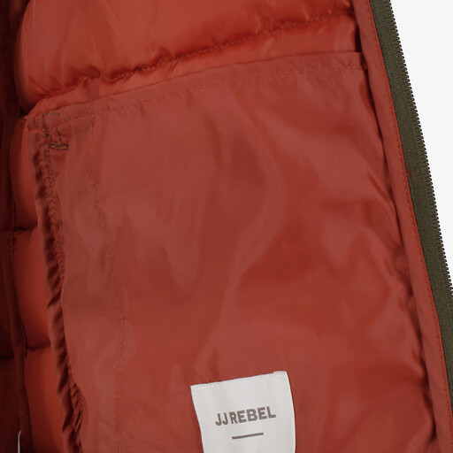 Gewatteerde heren jas groen