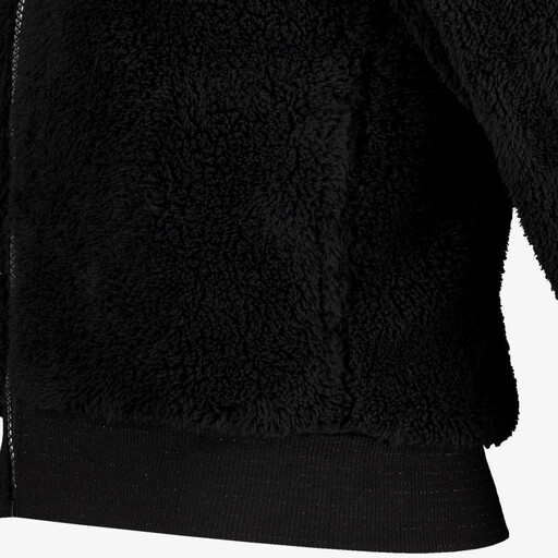 Meisjes teddy vest zwart