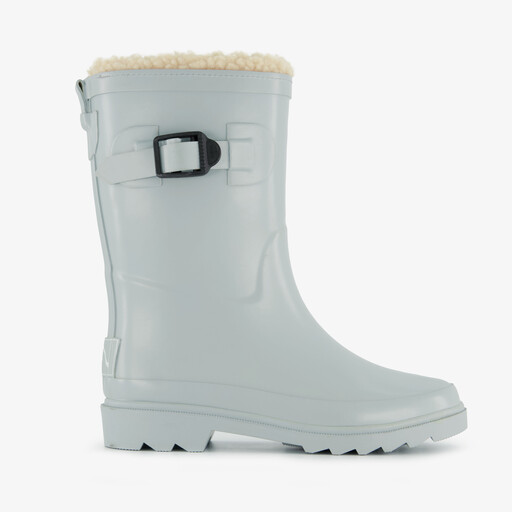 Gevoerde kinder regenlaarzen grijsgroen