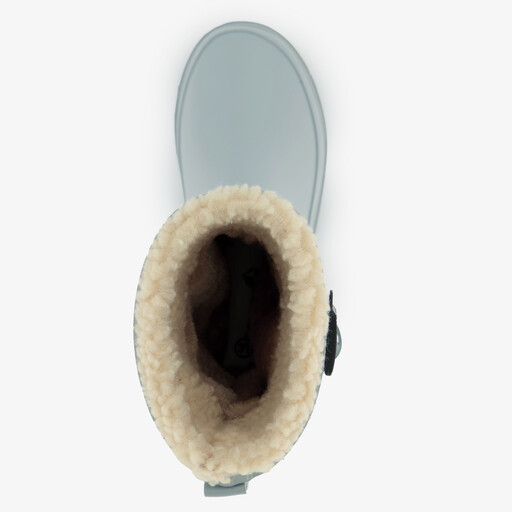 Gevoerde kinder regenlaarzen grijsgroen