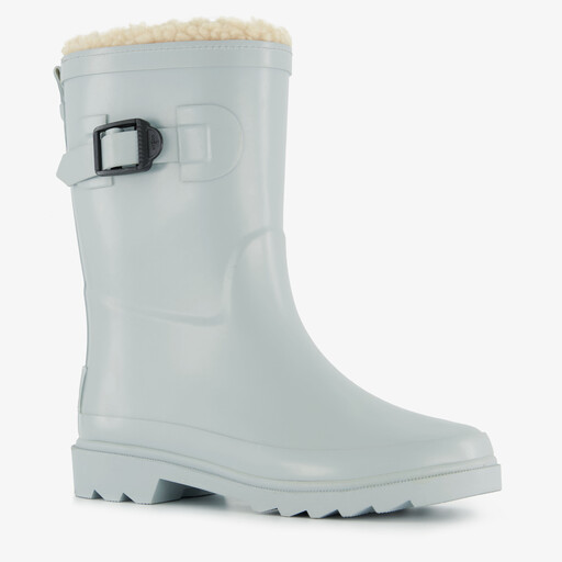 Gevoerde kinder regenlaarzen grijsgroen