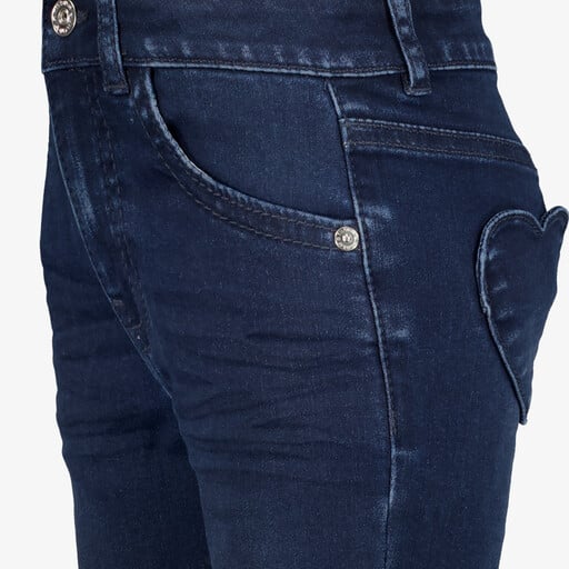 Meisjes flared jeans donkerblauw