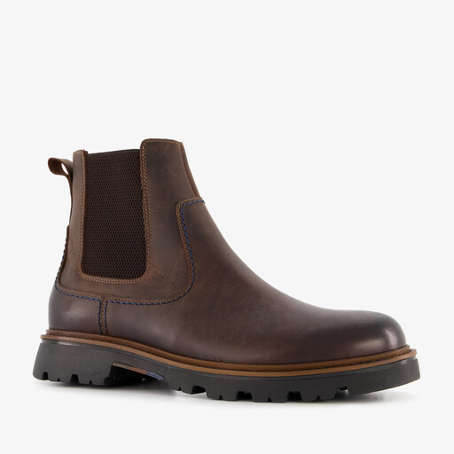 Leren heren Chelsea boots bruin