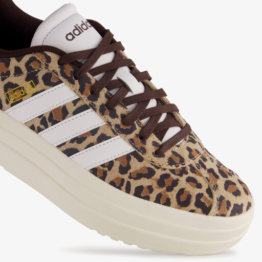 VL Court Bold dames sneakers met panterprint