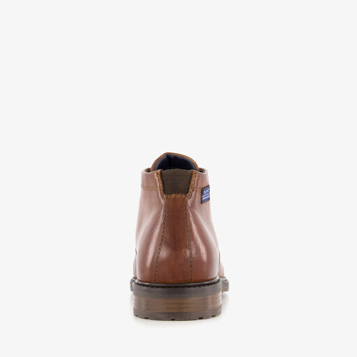 Leren heren veterschoenen cognac