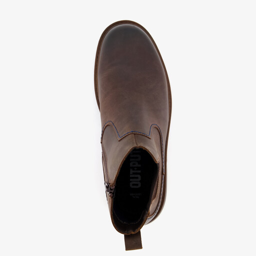 Leren heren Chelsea boots bruin