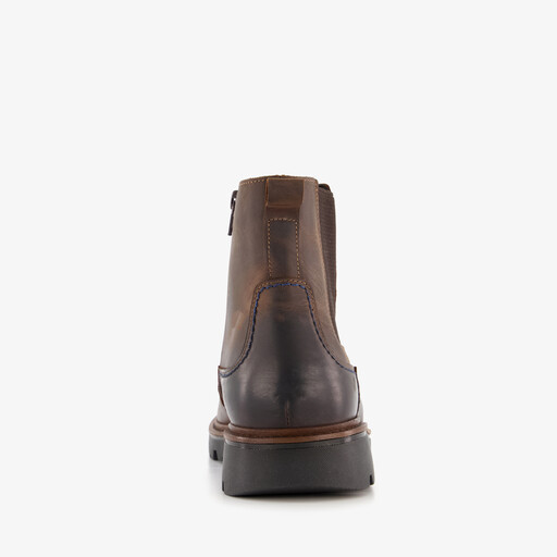 Leren heren Chelsea boots bruin