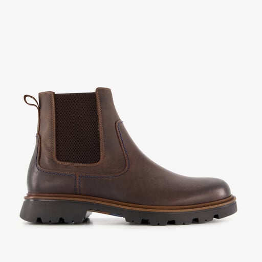 Leren heren Chelsea boots bruin