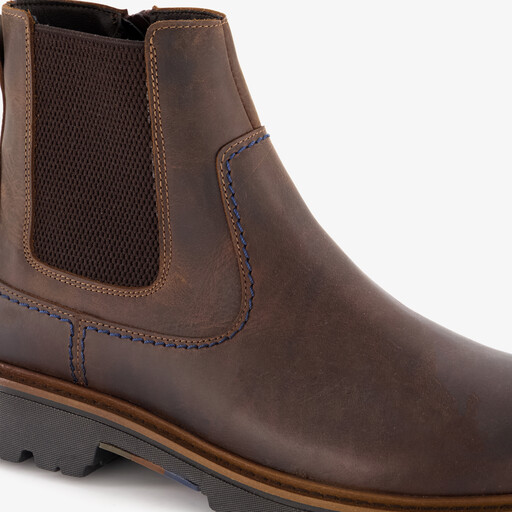 Leren heren Chelsea boots bruin