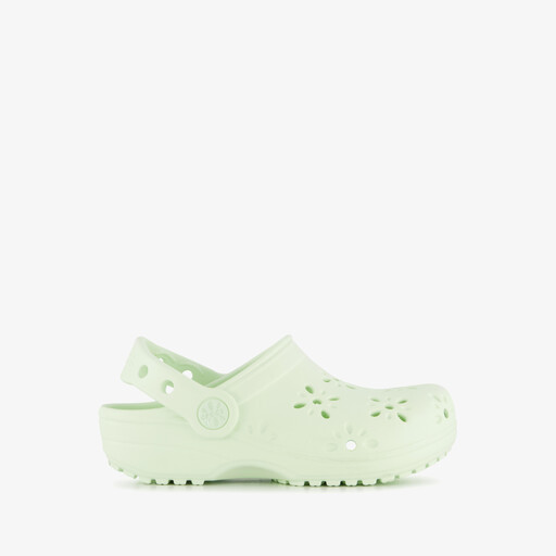 Classic Floral Cut-Out Clog kinder klompen groen