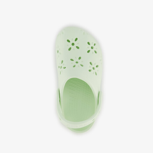 Classic Floral Cut-Out Clog kinder klompen groen